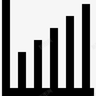 图表统计条形图增长统计图标图标