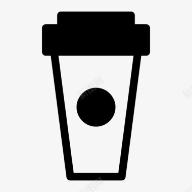 咖啡杯饮料冰镇图标图标