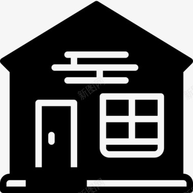 房子背面房子建筑建筑物图标图标