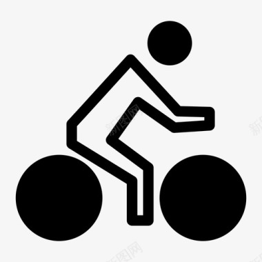 自行车骑自行车的人图标图标
