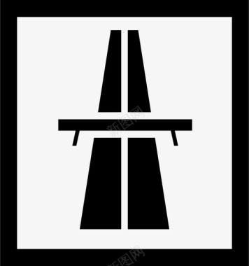 矢量海面道路公路桥梁道路图标图标