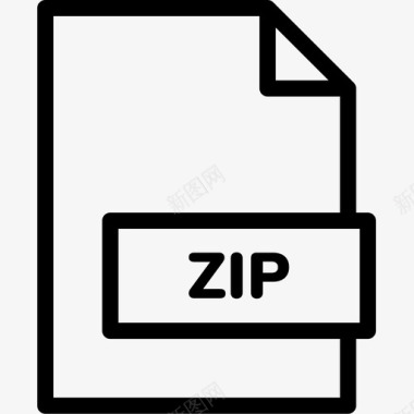 ZIP文件填写zip文件扩展名格式图标图标