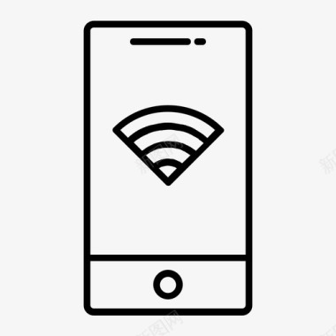 智能手机wifi状态已连接信号电平图标图标