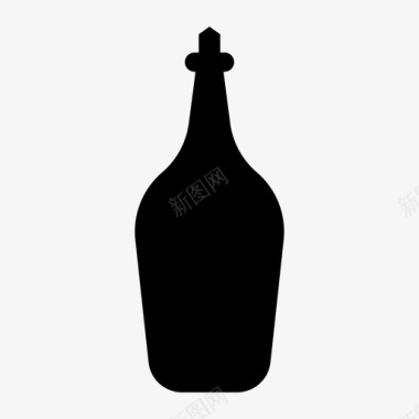 小包装酒瓶酒瓶饮料食品和饮料图标图标