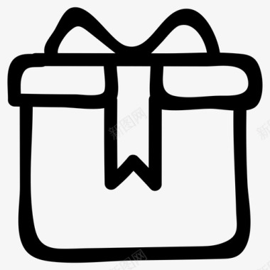 盒子礼物礼品盒图标图标