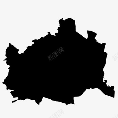 维也纳奥地利边界图标图标