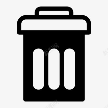删除垃圾邮件垃圾桶删除回收图标图标