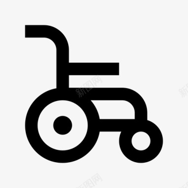 轮椅残疾人病人图标图标