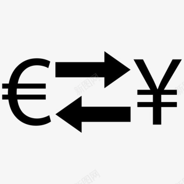 外汇欧元日元兑换货币外汇图标图标