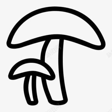 蘑菇菌类蔬菜图标图标