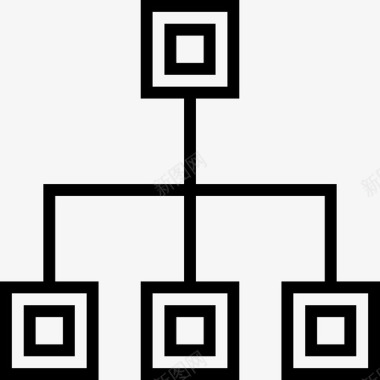 化学结构图表层次结构网络图标图标