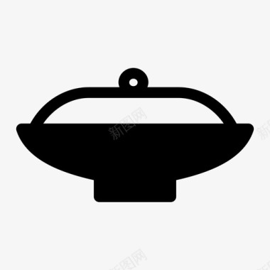 上菜盘厨师热的图标图标