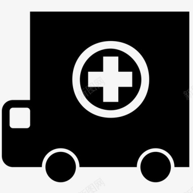 送货卡车医院后勤送货卡车图标图标