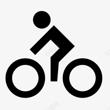 自行车有氧运动骑行图标图标