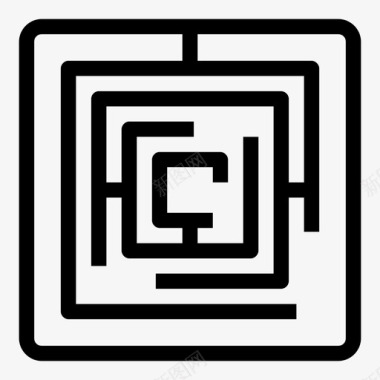 迷宫人脑迷宫游戏网络图标图标