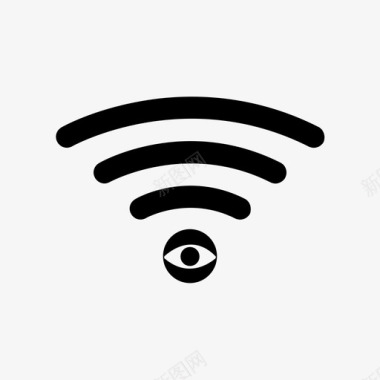 icon观看数公共wifi眼睛互联网图标图标