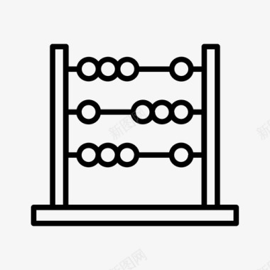 数学算盘计算器教育图标图标