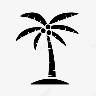 棕榈树岛屿建筑2图标图标