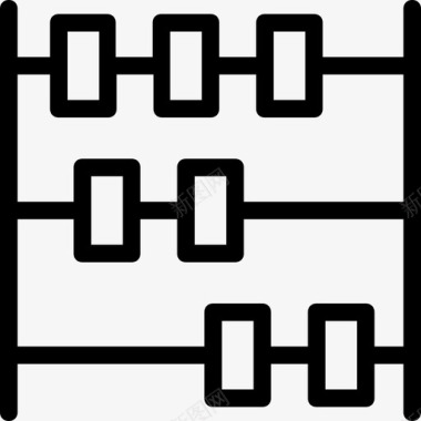 数学算盘计算计数图标图标