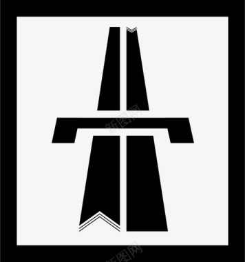 道路公路桥梁道路图标图标