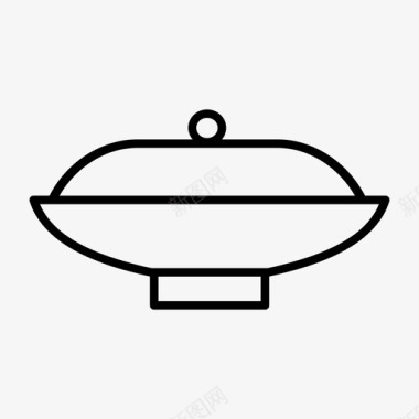 上菜盘厨师热的图标图标