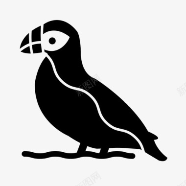 海雀大西洋鸟图标图标