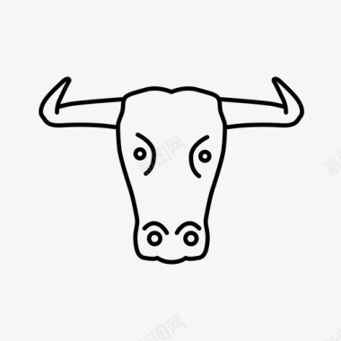 公牛公牛动物西班牙图标图标