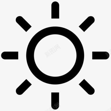 旅游线路太阳亮度阳光图标图标