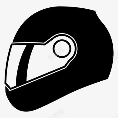 头盔头摩托车图标图标