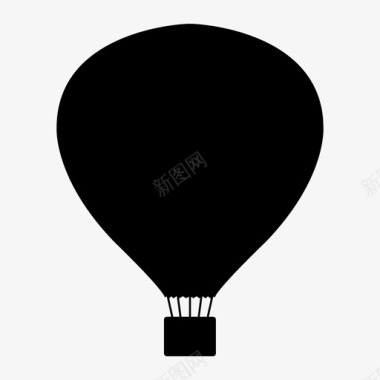 热气球气球汽车图标图标