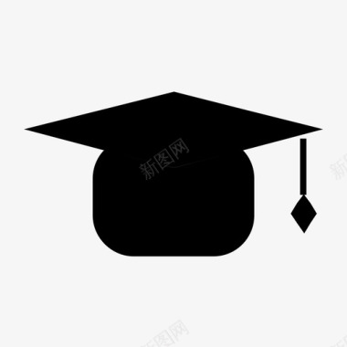 毕业戴帽子学生图标图标