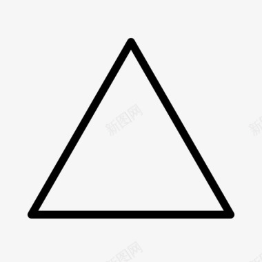 三边三角形等边三角形完美三角形图标图标