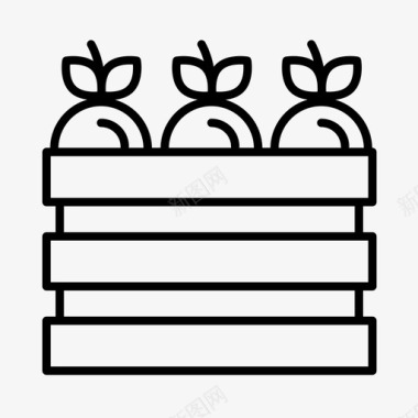 水果篮苹果礼物图标图标