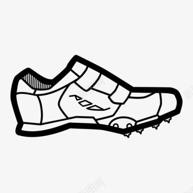 跳远钉鞋运动鞋图标图标