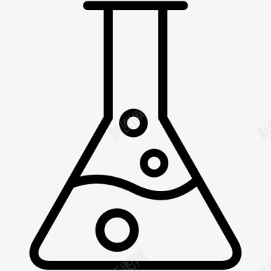 实验用具烧瓶化学实验室图标图标