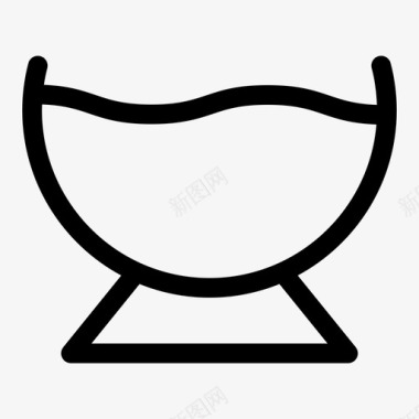 茶杯中国茶轮廓杯和玻璃杯图标图标