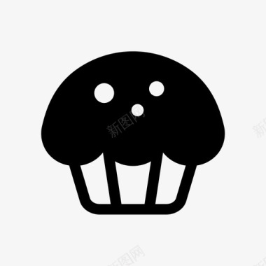 黑松饼蛋糕巧克力图标图标