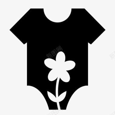 婴儿衣服婴儿婴儿服装图标图标
