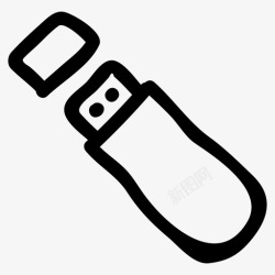 USB棒连接器设备棒图标高清图片