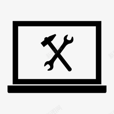 维修电脑维修电脑屏幕服务图标图标