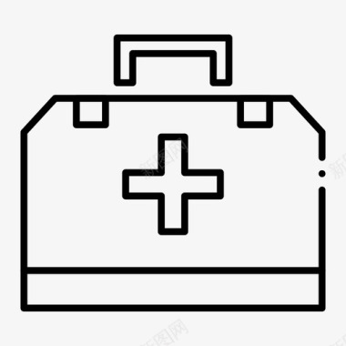 医疗包急救箱医生包健康图标图标