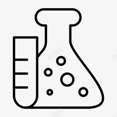 胶原蛋白液体化学流体实验室图标图标