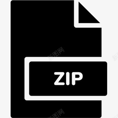 ZIP文件填写zip文件扩展名格式图标图标