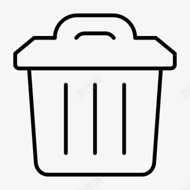 删除垃圾邮件垃圾桶删除回收图标图标