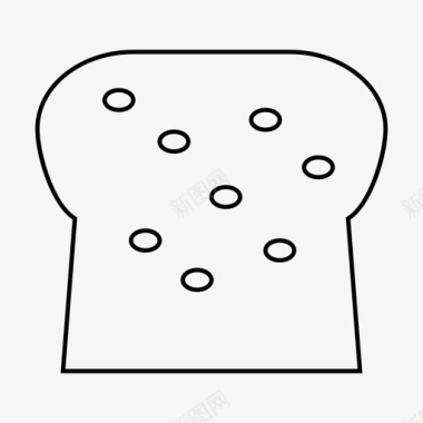 面包早餐小面包图标图标