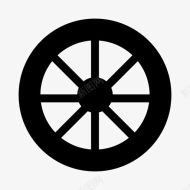 木轮圆动图标图标