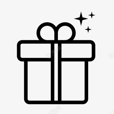礼品礼品盒子包装图标图标