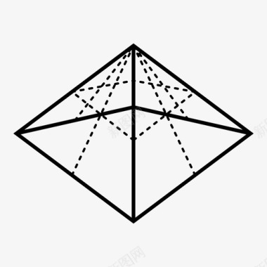 数学矢量金字塔横截面埃及图标图标