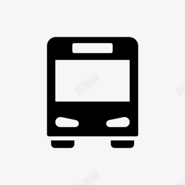 公共环境设计公共汽车图标图标