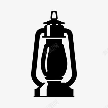灯野营煤油灯图标图标